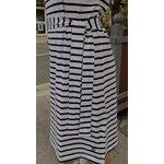 robe rayé blanc marine femme