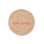 sac en paille rond ROSE