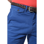 bermuda avec ceinture bleu pour homme