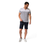 tee-shirt rayé blanc marine pour homme