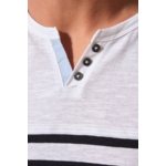 tee-shirt rayé blanc marine pour homme