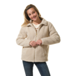 veste polaire beige pour femme
