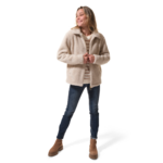 veste polaire beige pour femme