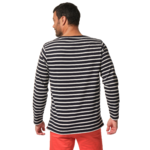 tee-shirt marine et ecru pour homme