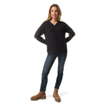pull col v marine pour femme (1)
