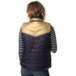 doudoune sans manche doré et marine pour femme hublot