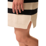 Robe pull rayé ecru marine pour femme hublot