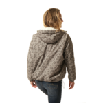 coupe vent court ecru beige léopard pour femme hublot