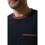 tee-shirt manche longue en marine pour homme hublot
