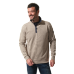 pull vol zippé en beige pour homme hublot