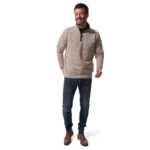 pull vol zippé en beige pour homme hublot