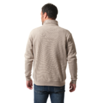 pull vol zippé en beige pour homme hublot