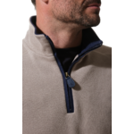 pull vol zippé en beige pour homme hublot