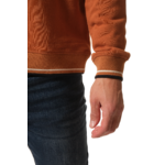 pull vol zippé en marron pour homme hublot