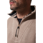 pull vol zippé en beige pour homme hublot