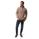 pull vol zippé en beige pour homme hublot