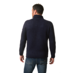 Pull col roulé marine homme hublot