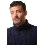 Pull col roulé marine homme hublot
