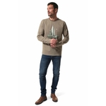 tee-shirt anche longue kaki homme hublot