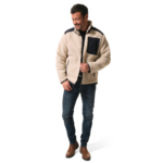 Polaire beige pour homme hublot