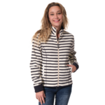 Veste rayé Ecru-Marine pour femme hublot
