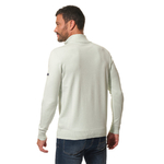 Pull col à zip Vert pour homme hublot