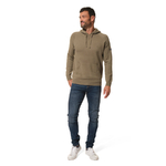 Pull à capuche kaki pour homme hublot