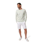 Pull col V Vert pour homme hublot