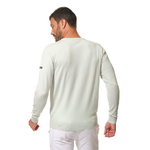Pull col V Vert pour homme hublot