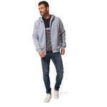 Sweat à fermeture éclaire bleu pour homme hublot