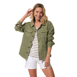 Veste kaki pour femme hublot