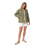 Veste kaki pour femme hublot