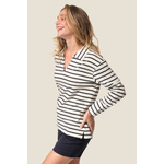 MANCHE_LONGUE_COL_V_BLANC_MARINE_FEMME