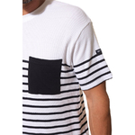 stone homme tee shirt blanc marine hublot mode marine