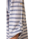 evanna robe bleu raye femme hublot mode marine