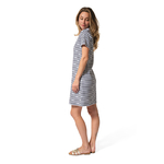 Dorothe femme robe blancmarine hublot mode marine