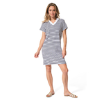 Dorothe femme robe blancmarine hublot mode marine