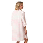 EVANNA femme robe pêche hublot mode marine