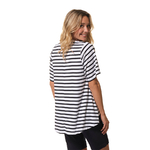 EDITH femme teeshirt blanc marine hublot mode marine