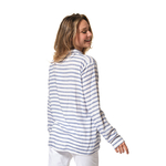 VALAHA blouse femme BLANCBLEU hublot mode marine
