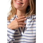 VALAHA blouse femme BLANCBLEU hublot mode marine