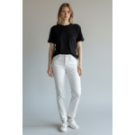 Pantalon aileen blanc femme hublot