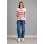 T shirt manche longue red/blanc femme hublot