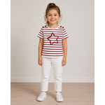 T shirt fille  hublot rouge