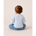 T shirt bébé azur hublot