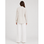 Chemise écume blanc hublot femme