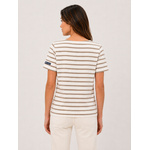 T shirt écume  blanc femme hublot