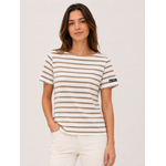 T shirt écume  blanc femme hublot