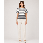 T shirt marine blanc femme hublot