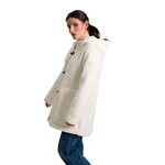 Manteau dhiver à capuche femme mi long sherpa et polaire NOLWENN Hublot Mode Marine Nice